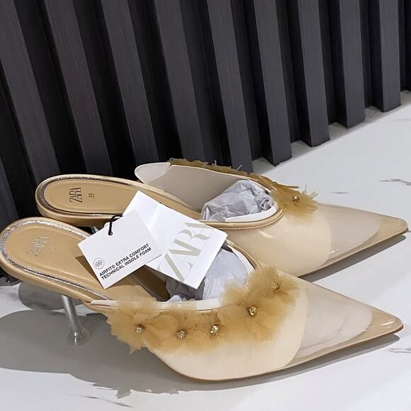 ZARA Heeled Mules NWT - Picture 11 of 14